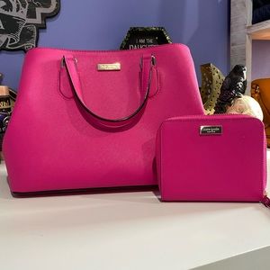 Kate spade bag with matching wallet